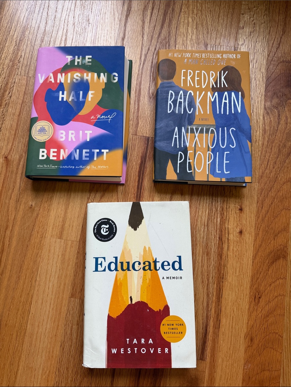 Bundle of three hardcover best selling books